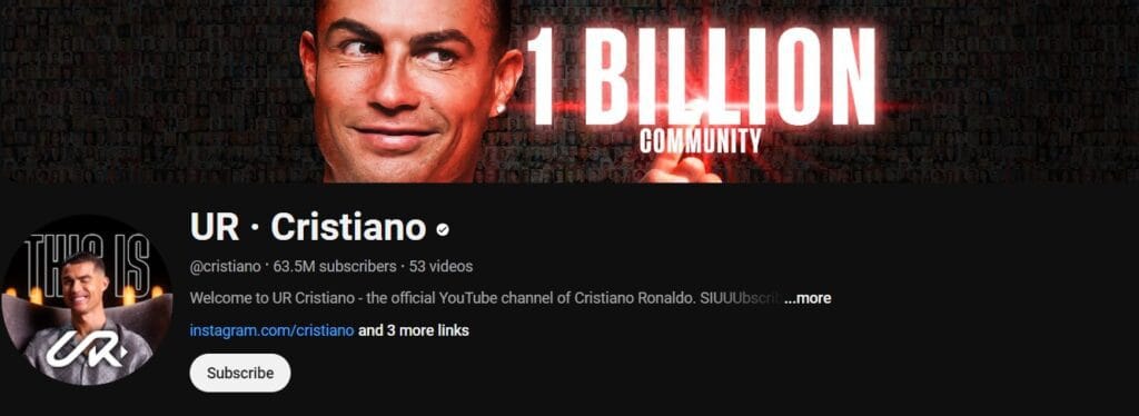 Cristiano Ronaldo's Net Worth and YouTube Success